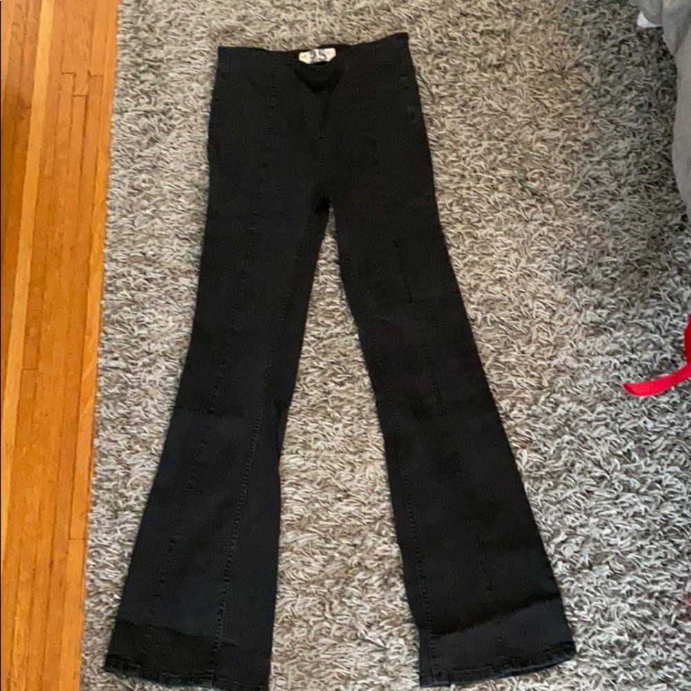 Free people black flare jean